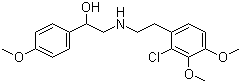 N-[2-Hydroxy-2-(4-methoxyphenyl)ethyl]-2-(2-chloro-3,4-dimethoxyphenyl)ethylamine Structure,71636-38-9Structure