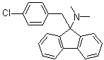 9H-fluoren-9-amine,9-[(4-chlorophenyl)methyl]-n,n-dimethyl- Structure,71740-44-8Structure