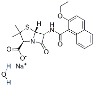 Nafcillin sodium salt monohydrate Structure,7177-50-6Structure