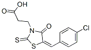 3-[5-(4-Chloro-benzylidene)-4-oxo-2-thioxo-thiazolidin-3-yl]-propionic acid Structure,7177-97-1Structure