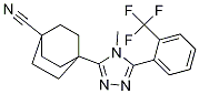 4-(4-Methyl-5-(2-(trifluoromethyl)phenyl)-4h-1,2,4-triazol-3-yl)bicyclo[2.2.2]octane-1-carbonitrile Structure,719274-84-7Structure