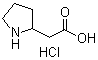 2-Pyrrolidineacetic acid hydrochloride Structure,71985-79-0Structure