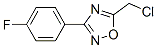 5-Chloromethyl-3-(4-fluoro-phenyl)-[1,2,4]oxadiazole Structure,721428-34-8Structure