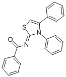 N-(3,4-diphenyl-3h-thiazol-2-ylidene)-benzamide Structure,72149-83-8Structure