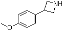 3-(4-Methoxyphenyl)azetidine Structure,7215-07-8Structure