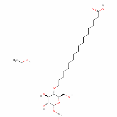 Ethoxylated (20 moles) methyl glucoside sesquistearate Structure,72175-39-4Structure