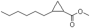 2-Hexylcyclopropanecarboxylic acid methyl ester Structure,72229-09-5Structure