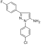 1-(4-Chlorophenyl)-3-(4-fluorophenyl)-1h-pyrazol-5-amine Structure,72411-55-3Structure