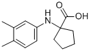 1-(3,4-Dimethylphenylamino)cyclopentanecarboxylic acid Structure,725234-54-8Structure