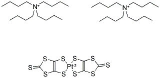 Bis(tetra-n-butylammonium) bis(1,3-dithiole-2-thione-4,5-dithiolato)platinum(ii) Structure,72688-91-6Structure