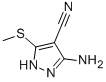 3-Amino-5-(methylthio)pyrazole-4-carbonitrile Structure,72760-85-1Structure