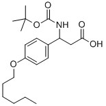 3-Boc-Amino-3-(4-hexyloxyphenyl)propionic acid Structure,728919-71-9Structure