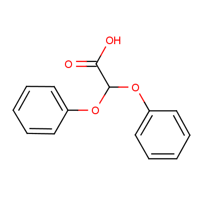 Acetic acid,2,2-diphenoxy- Structure,729-89-5Structure