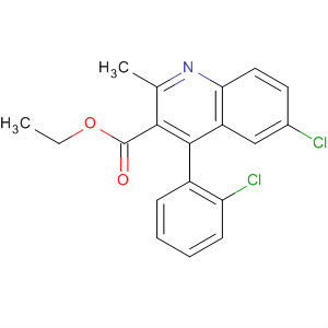 Ethyl 6-chloro-4-(2-chlorophenyl)-2-methyl-3-quinolinecarboxylate Structure,729569-98-6Structure