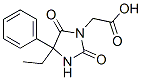 (4-Ethyl-2,5-dioxo-4-phenylimidazolidin-1-yl)acetic acid Structure,730-79-0Structure