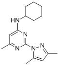 N-cyclohexyl-n-[2-(3,5-dimethyl-pyrazol-1-yl)-6-methyl-4-pyrimidinamine Structure,73029-73-9Structure