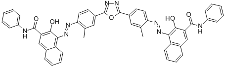 4,4-1,3,4-Oxadiazole-2,5-diylbis(2-methyl-4,1-phenylene)azo)bis3-hydroxy-n-phenyl-2-naphthalenecarboxamide Structure,73212-59-6Structure