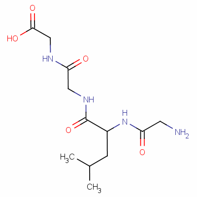 2-[[2-[[2-[(2-Aminoacetyl)amino]-4-methyl-pentanoyl]amino]acetyl]amino]acetic acid Structure,7325-21-5Structure