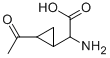 Cyclopropaneaceticacid,2-acetyl-alpha-amino-(9ci) Structure,733717-35-6Structure