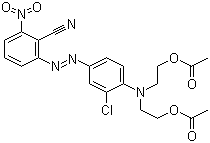 2-[[4-[(2-Cyano-3-nitrophenyl)azo]-2-chlorophenyl](2-acetoxyethyl)amino]ethyl acetate Structure,73755-70-1Structure