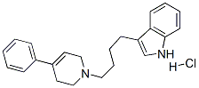 3-(4-(4-Phenyl-1,2,3,6-tetrahydro-1-pyridyl)butyl)indole, hcl Structure,73966-59-3Structure