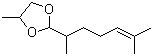 2-(1,5-Dimethyl-4-hexenyl)-4-methyl-1,3-dioxolane Structure,74094-63-6Structure