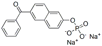 6-Benzoyl-2-naphthyl phosphate sodium salt Structure,74144-43-7Structure