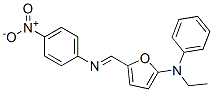 2-Furanamine, n-ethyl-5-[[(4-nitrophenyl)imino]methyl]-n-phenyl- Structure,741613-82-1Structure