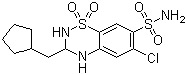 Cyclopenthiazide Structure,742-20-1Structure