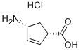 (1S,4r)-4-aminocyclopent-2-enecarboxylic acid-hcl Structure,74201-87-9Structure