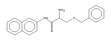 S-benzyl-l-cysteine -naphthylamide Structure,7436-63-7Structure