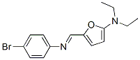 2-Furanamine, 5-[[(4-bromophenyl)imino]methyl]-n,n-diethyl- Structure,744961-12-4Structure