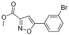 5-(3-Bromophenyl)-3-isoxazolecarboxylic acid methyl ester Structure,745078-74-4Structure