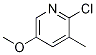 2-Chloro-5-methoxy-3-methylpyridine Structure,74650-70-7Structure