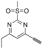 Pyrimidine, 4-ethyl-6-ethynyl-2-(methylsulfonyl)- (9ci) Structure,746620-56-4Structure