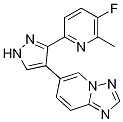 6-(3-(5-Fluoro-6-methylpyridin-2-yl)-1h-pyrazol-4-yl)-[1,2,4]triazolo[1,5-a]pyridine Structure,746667-44-7Structure