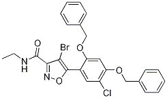 5-(2,4-Bis(benzyloxy)-5-chlorophenyl)-4-bromo-n-ethylisoxazole-3-carboxamide Structure,747413-06-5Structure