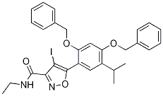 5-(2,4-Bis(benzyloxy)-5-isopropylphenyl)-n-ethyl-4-iodoisoxazole-3-carboxamide Structure,747414-22-8Structure