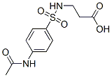 3-({[4-(Acetylamino)phenyl]sulfonyl}amino)propanoic acid Structure,7478-88-8Structure