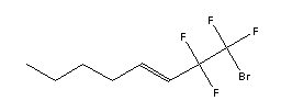 1-Bromo-1,1,2,2-tetrafluoro-3-octene Structure,74793-72-9Structure