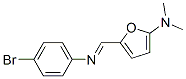 2-Furanamine, 5-[[(4-bromophenyl)imino]methyl]-n,n-dimethyl- Structure,748070-46-4Structure