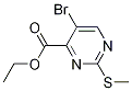 Ethyl 5-bromo-2-(methylthio)pyrimidine-4-carboxylate Structure,74840-38-3Structure