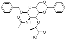 Benzyl N-acetyl-4,6-O-benzylidene-a-D-muramic acid Structure,74842-55-0Structure