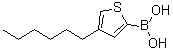 Boronic acid, (4-hexyl-2-thienyl)- Structure,748763-44-2Structure