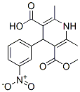 5-Methoxycarbonyl-2,6-dimethyl-4-(3-nitrophenyl)-1,4-dihydropyridine-3-carboxylic acid Structure,74936-72-4Structure