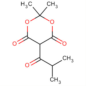 2,2-Dimethyl-5-(2-methylpropanoyl)-1,3-dioxane-4,6-dione Structure,74965-86-9Structure