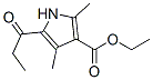 Ethyl2,4-dimethyl-5-propionyl-1h-pyrrole-3-carboxylate Structure,74999-33-0Structure