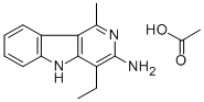 3-Amino-4-ethyl-1-methyl-5h-pyrido(4,3-b)indole acetate Structure,75240-22-1Structure