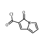 3-Oxo-3h-pyrrolizine-2-carbonyl chloride Structure,75413-08-0Structure