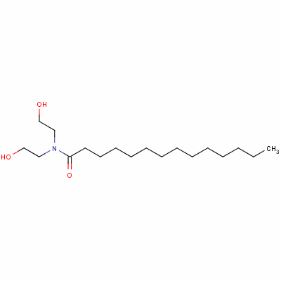 Myristic acid diethanolamide Structure,7545-23-5Structure